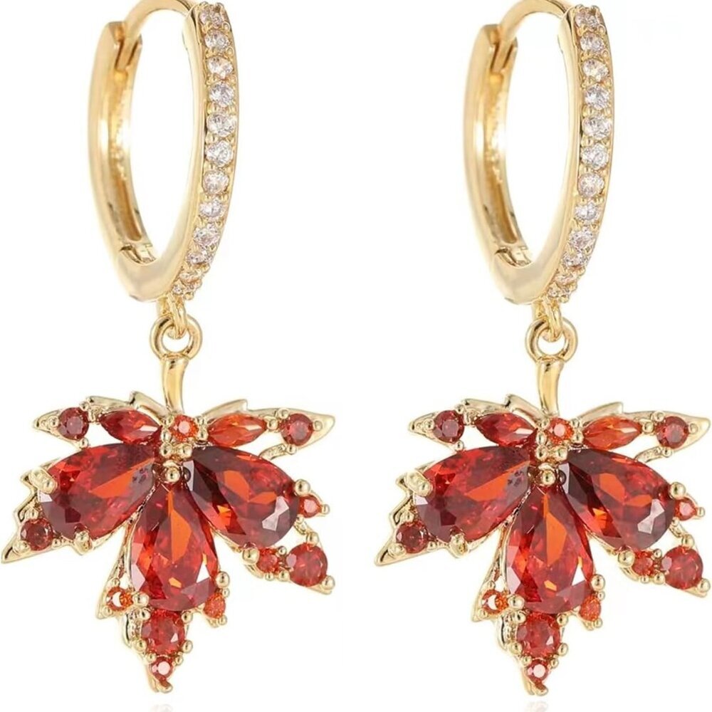 Thanksgiving Fall Earrings for Women Cute Maple Leaf Candy Corn Turkey Pumpkin E